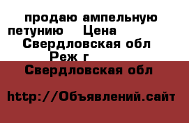 продаю ампельную петунию  › Цена ­ 100-350 - Свердловская обл., Реж г.  »    . Свердловская обл.